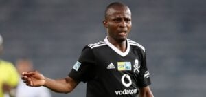 Terrence Dzvukamanja in Orlando Pirates colours