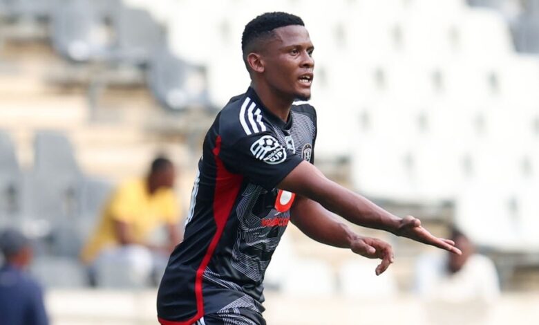 Thabiso Lebitso in action for Orlando Pirates