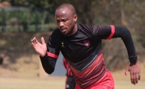 Xola Mlambo at a TS Galaxy training session