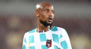 Xola Mlambo in action for TS Galaxy in the DStv Premiership