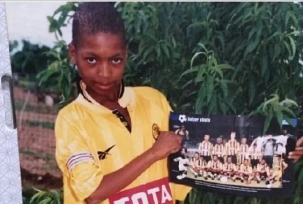 A young Itumeleng Khune of Kaizer Chiefs