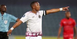 Andile Jali in action for Moroka Swallows in the DStv Premiership