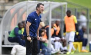 Calvin Marlin of the sidelines during Ajax Cape Town match