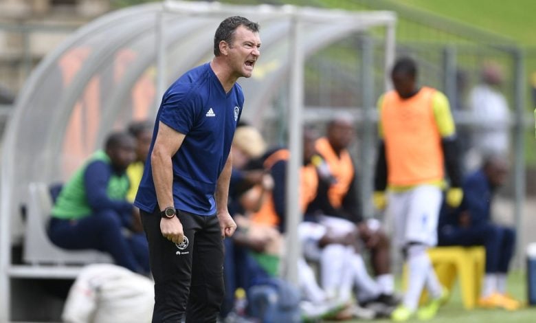 Calvin Marlin of the sidelines during Ajax Cape Town match