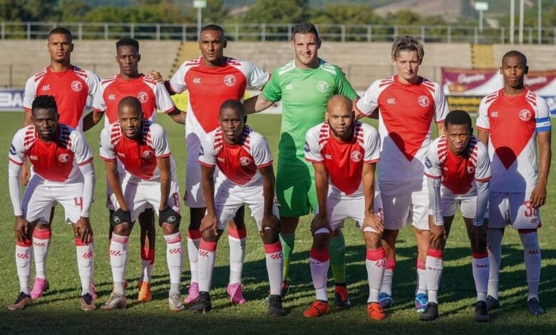 Cape Town Spurs players before a match in the DStv Premiership