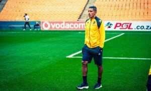 Edson Castillo during Kaizer Chiefs pitch inspection