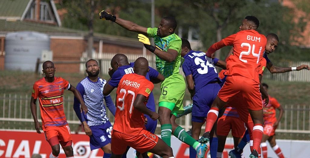 Edward Maova in action for AmaTuks in the Motsepe Foundation Championship