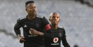 Happy Jele in action for Orlando Pirates