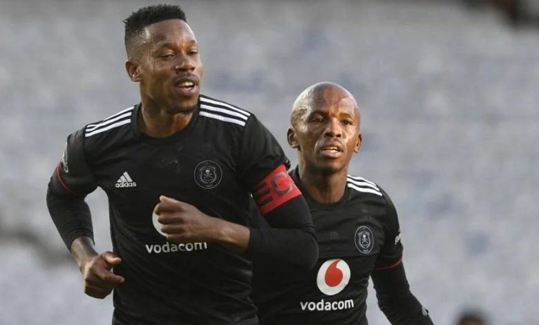 Happy Jele in action for Orlando Pirates