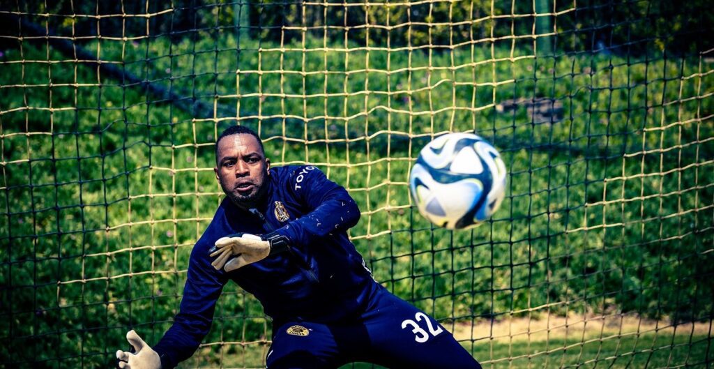 Itumeleng Khune at Kaizer Chiefs training session