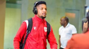 Jamie Webber arriving for Sekhukhune United match