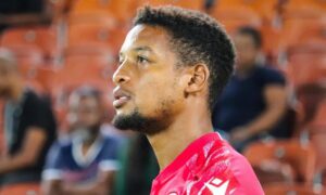 Jamie Webber getting ready for Sekhukhune United match in the DStv Premiership