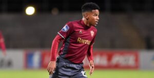 Jayden Adams in action for Stellenbosch FC