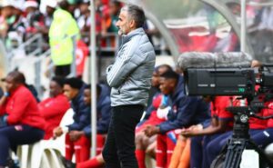 Jose Riveiro of Orlando Pirates in a game against Chippa United