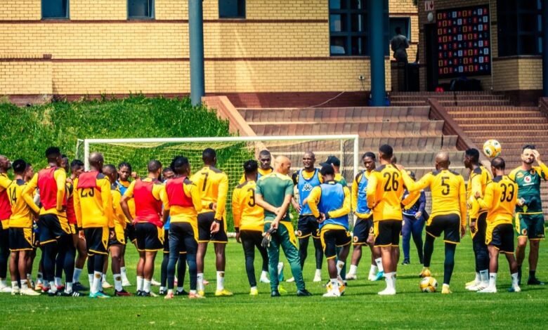 Kaizer Chiefs during the training session