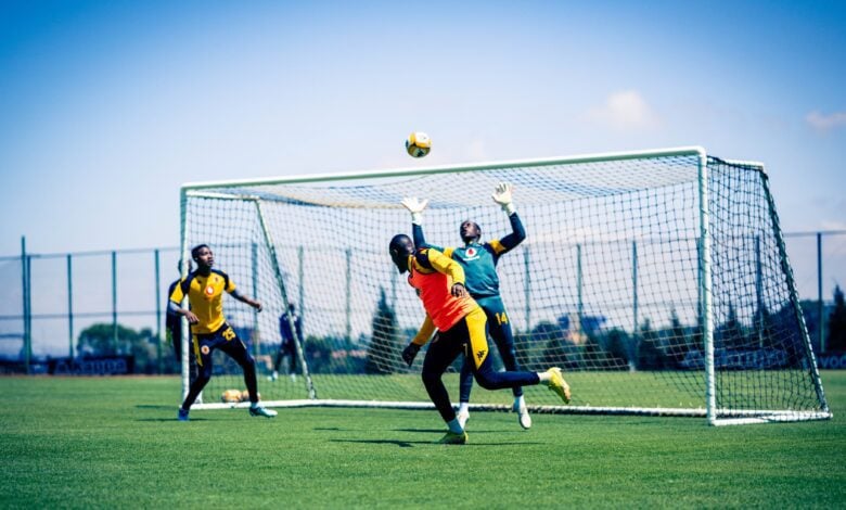 Kaizer Chiefs goalkeepers at training