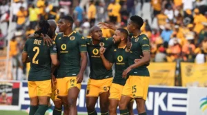 Kaizer Chiefs players during a game
