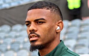 Lyke Foster during Bafana Bafana pitch inspection