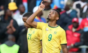Lyle Foster in Bafana Bafana colours
