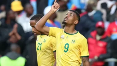 Lyle Foster in Bafana Bafana colours