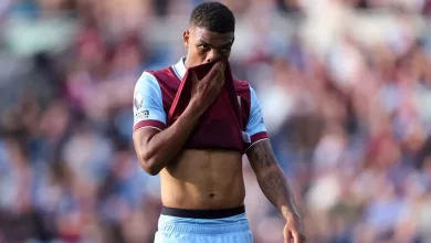 Lyle Foster of Burnley FC sad