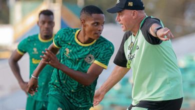 Mahlatse ‘Skudu’ Makudubela at training at Young Africans