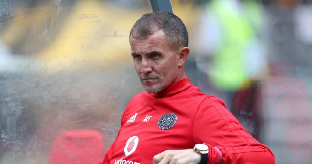 Milutin 'Micho' Sredojevic during his time at Orlando Pirates