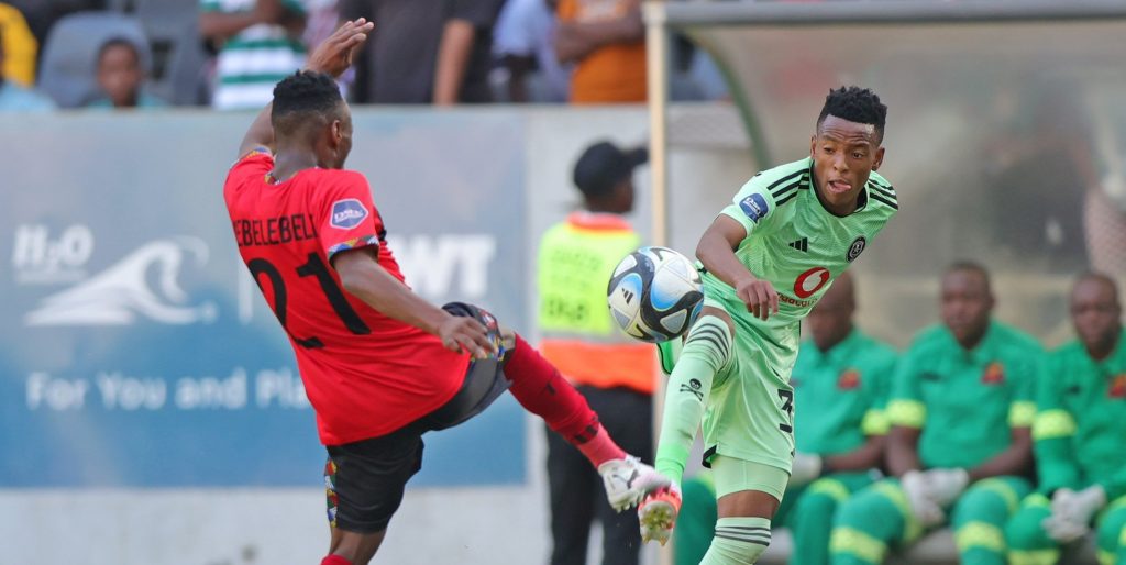 TS Galaxy in action against Orlando Pirates in the DStv Premiership
