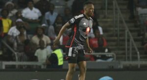 Patrick Maswanganyi in action for Orlando Pirates