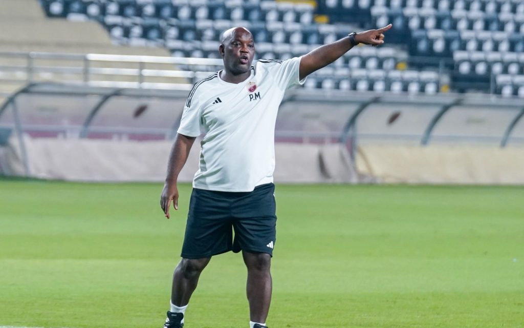 Pitso Mosimane during a training session