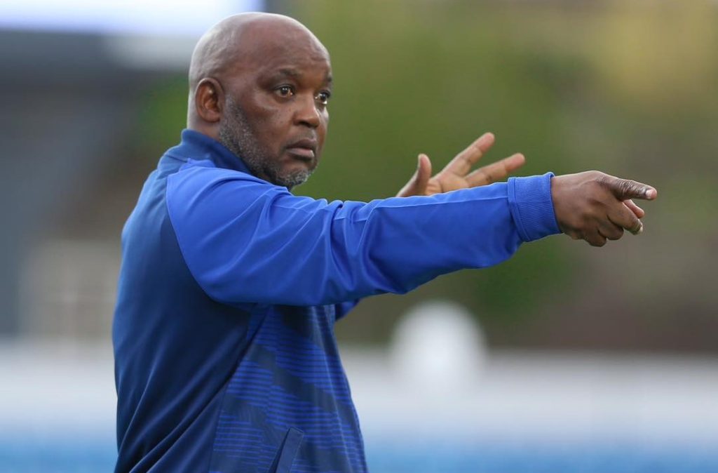 Pitso Mosimane on the sidelines during Abha Club match
