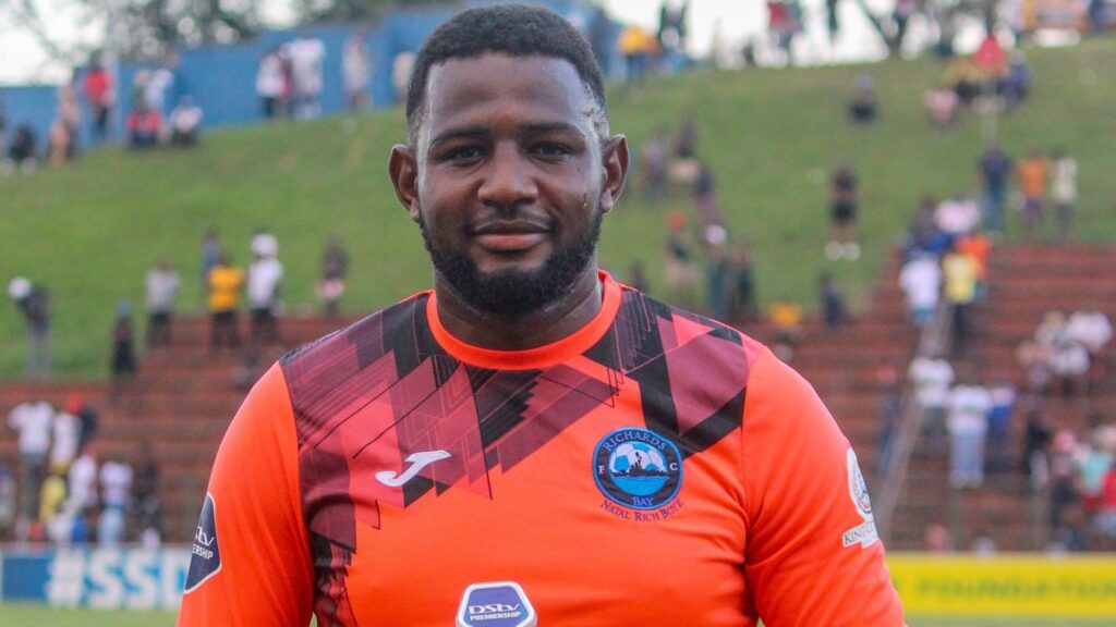 Salim Magoola in action for Richards Bay FC