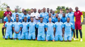 Ex-Pirates attacker with his teammates at Sekhukhune United