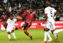 Sibusiso Vilakazi in action Sekhukhune United in the Nedbank Cup