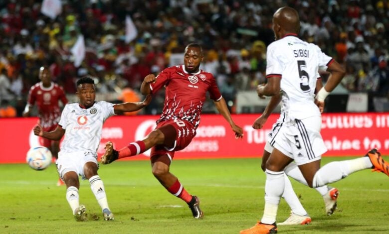 Sibusiso Vilakazi in action Sekhukhune United in the Nedbank Cup