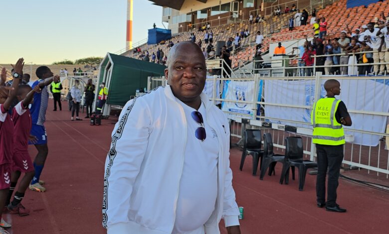 Magesi FC owner Solly Makhubela reacts to the club's promotion