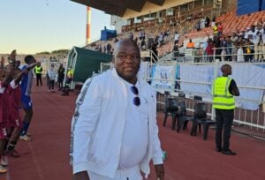 Magesi FC owner Solly Makhubela reacts to the club's promotion