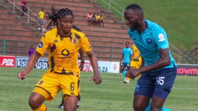 Richards Bay FC attacker Somila Ntsundwana in action against Kaizer Chiefs