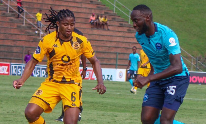 Richards Bay FC attacker Somila Ntsundwana in action against Kaizer Chiefs