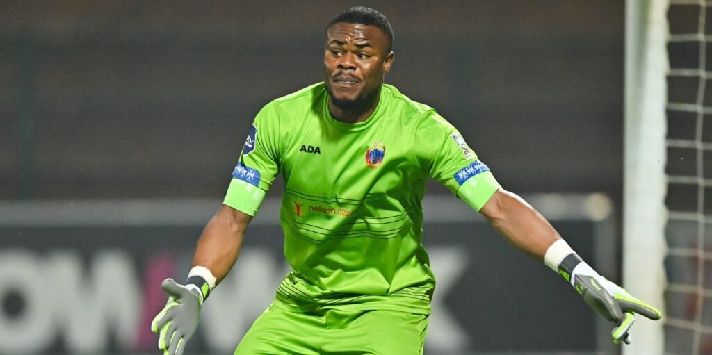 Stanley Nwabali in action for Chippa United in the DStv Premiership