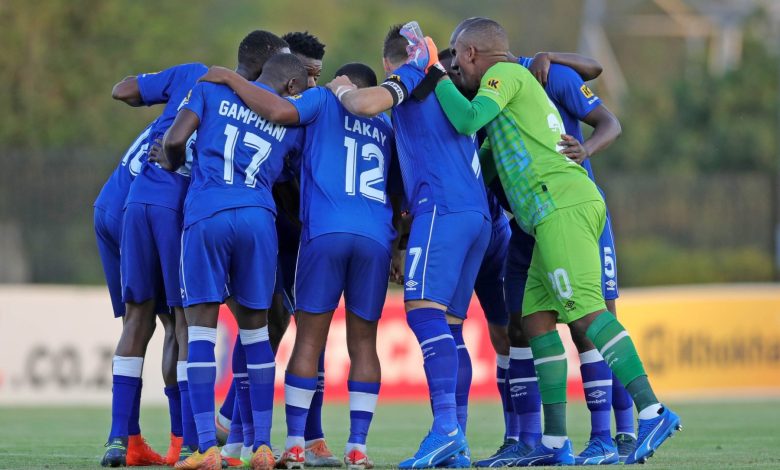 SuperSport United players before a game