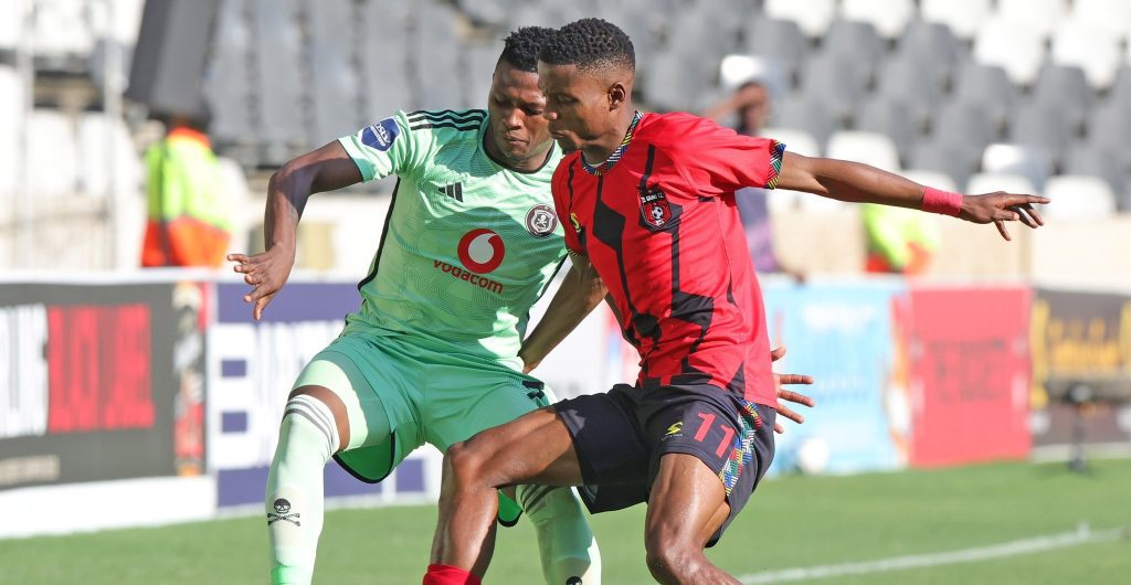 TS Galaxy in action against Orlando Pirates