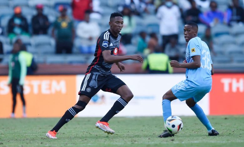 Thalente Mbatha in action for Orlando Pirates in the DStv Premiership