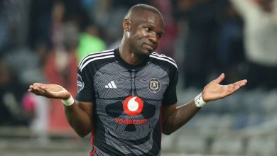 Tshegofatso Mabasa in action or Orlando Pirates dropped from Bafana Bafana squad