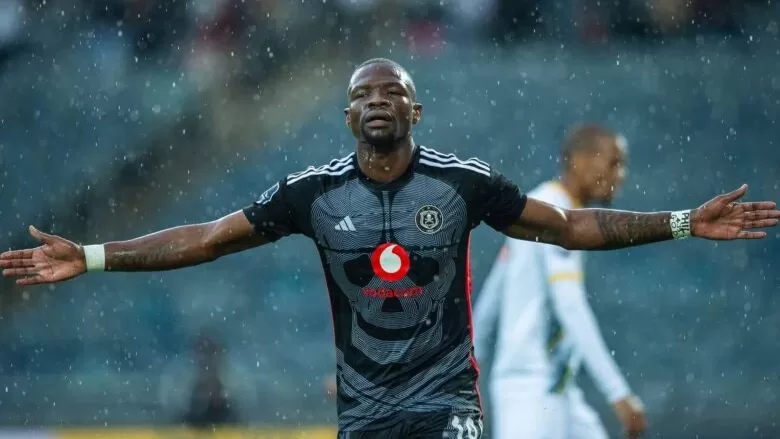 Orlando Pirates striker Tshegofatso Mabasa