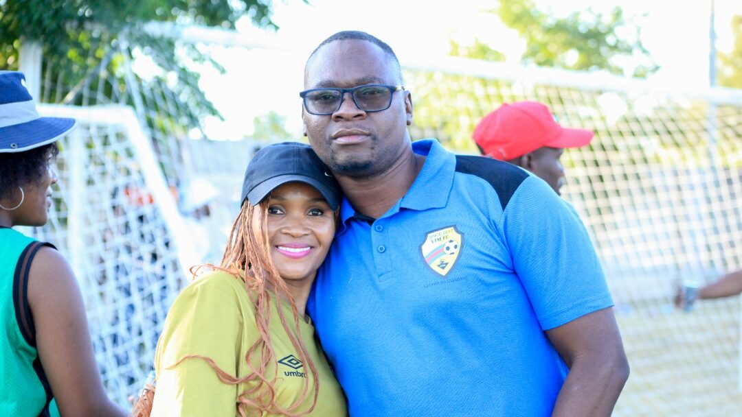 For Vincent Mafuta and his wife, Reddy, the match was a chance to interact with his workers and partake in an activity that they seemed to draw a lot of pleasure in. 