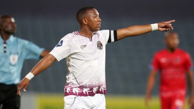 Andile Jali in Moroka Swallows colours