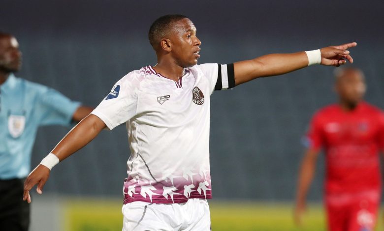 Andile Jali in Moroka Swallows colours