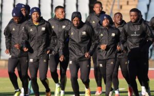 Bafana Bafana players preparing for Zimbabwe