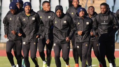 Bafana Bafana players preparing for Zimbabwe